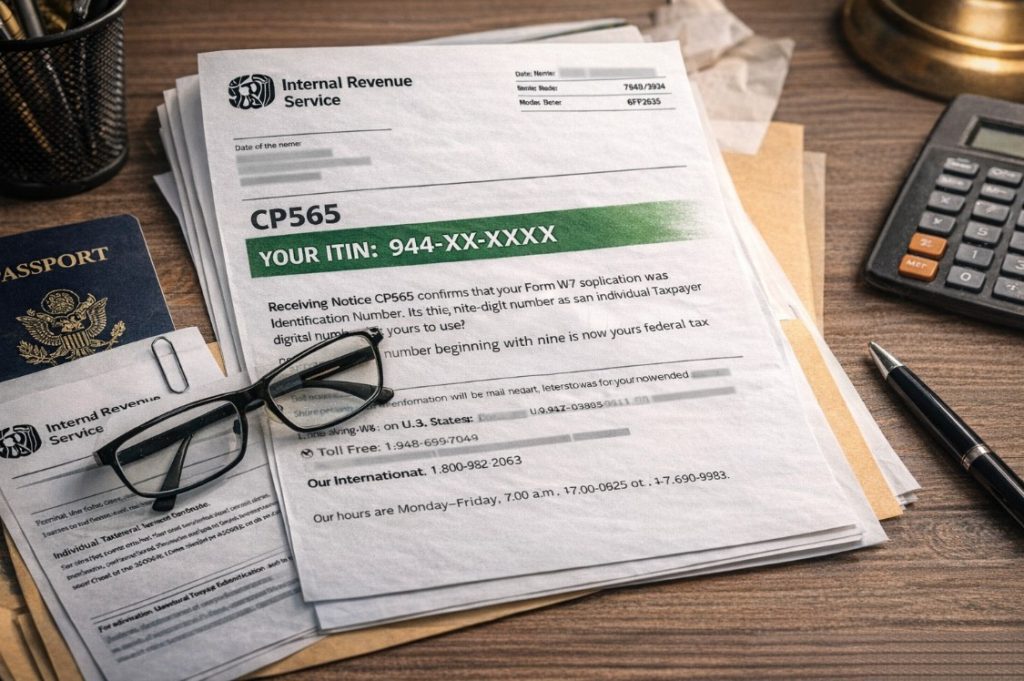 CP565 Notice — Your ITIN Has Been Assigned