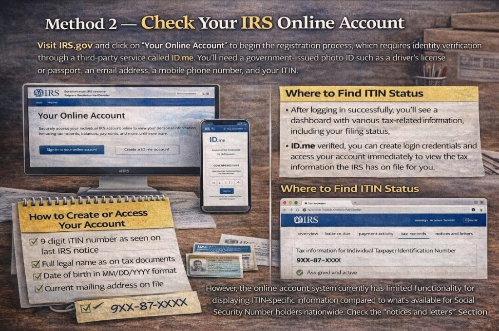 Method 2 — Check Your IRS Online Account