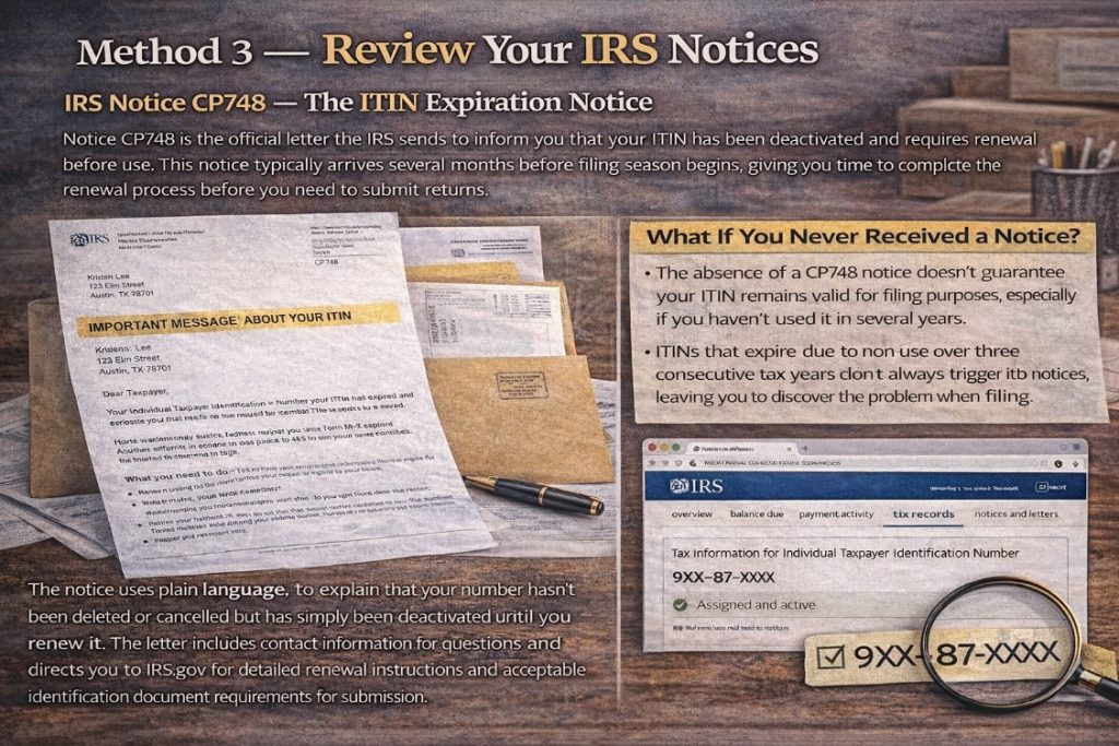 Method 3 — Review Your IRS Notices