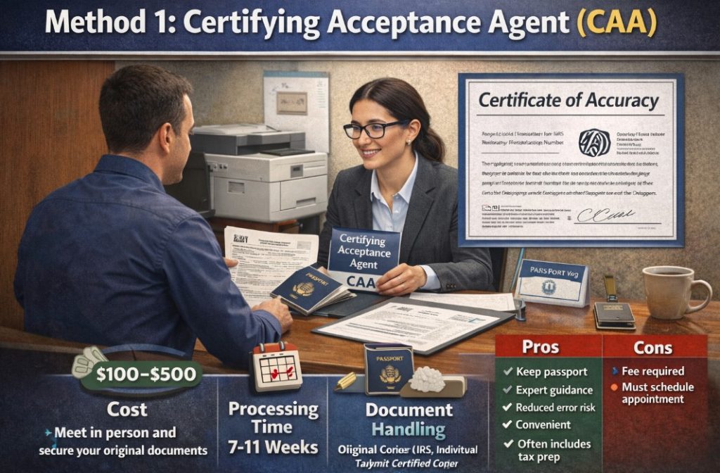 Metod 1 Sertifikovani Agent za Prihvatanje (CAA)