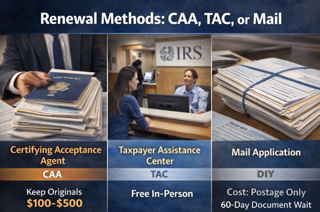 Metode obnove CAA, TAC ili pošta