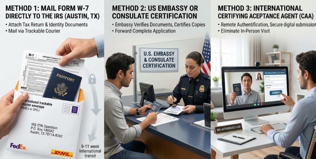 Tri načina da se prijavite za ITIN izvan SAD